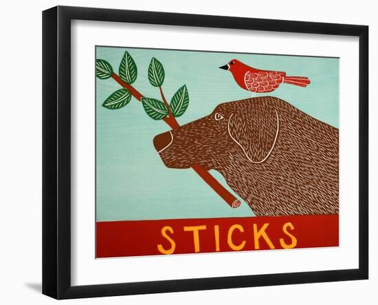 Sticks Choc-Stephen Huneck-Framed Giclee Print