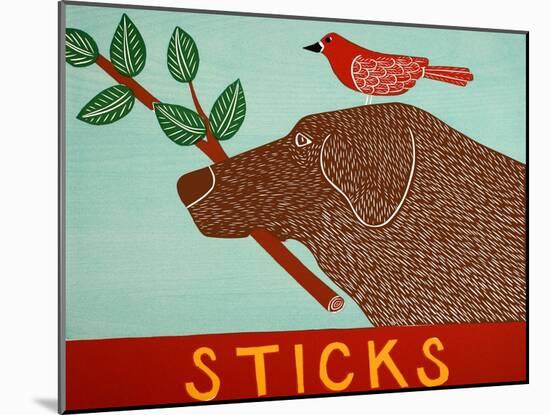 Sticks Choc-Stephen Huneck-Mounted Giclee Print