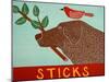 Sticks Choc-Stephen Huneck-Mounted Giclee Print