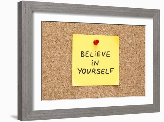 Sticky Believe In Yourself-Ivelin Radkov-Framed Art Print