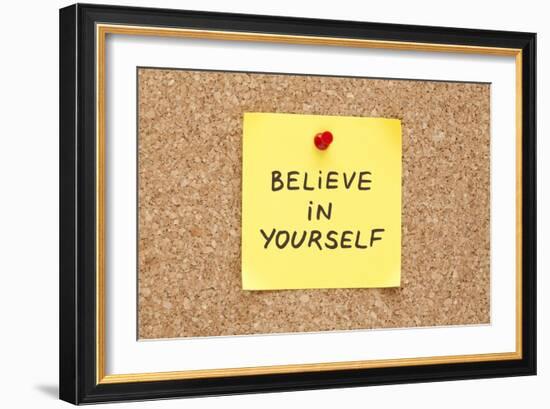 Sticky Believe In Yourself-Ivelin Radkov-Framed Art Print