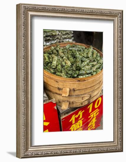 Sticky Rice in Bamboo Leaf, Qibao, Shanghai, China-Jon Arnold-Framed Photographic Print