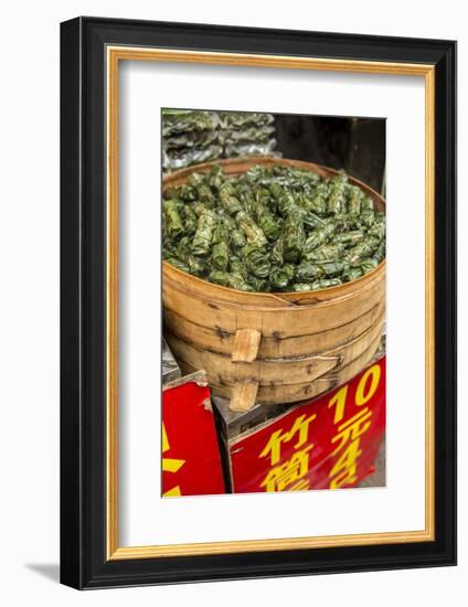 Sticky Rice in Bamboo Leaf, Qibao, Shanghai, China-Jon Arnold-Framed Photographic Print