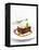 Sticky Toffee Pudding with Vanilla Ice Cream-Ian Garlick-Framed Premier Image Canvas