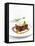 Sticky Toffee Pudding with Vanilla Ice Cream-Ian Garlick-Framed Premier Image Canvas