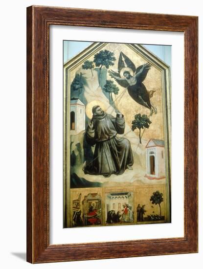 Stigmatisation of St Francis' 1300-Giotto-Framed Giclee Print