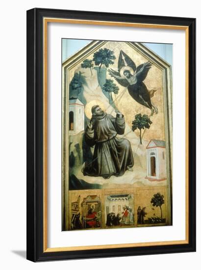 Stigmatisation of St Francis' 1300-Giotto-Framed Giclee Print