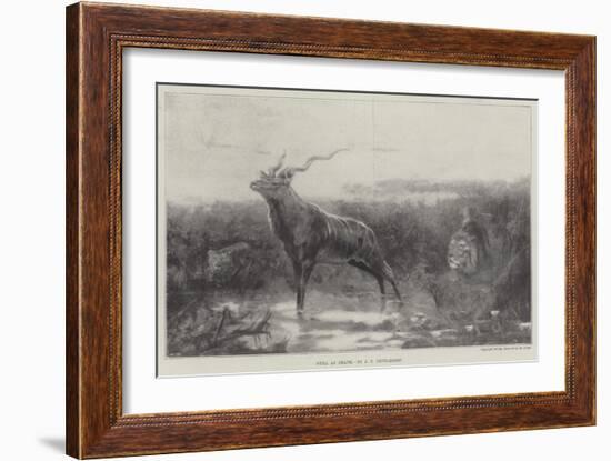 Still as Death-John Trivett Nettleship-Framed Giclee Print