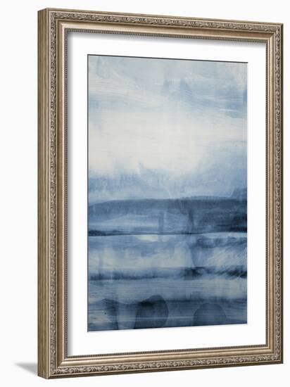 Still Blue Land-null-Framed Art Print