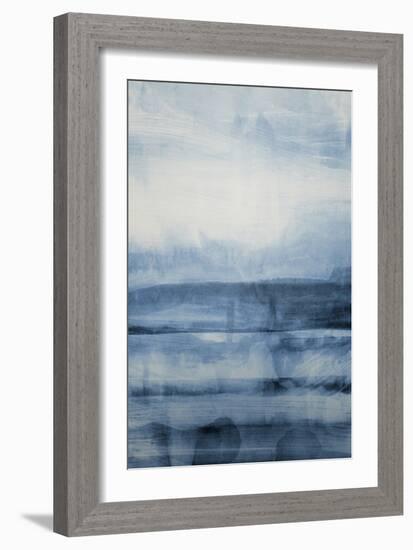 Still Blue Land-null-Framed Art Print