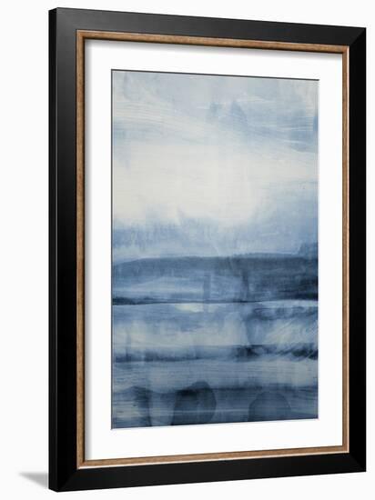 Still Blue Land-null-Framed Art Print