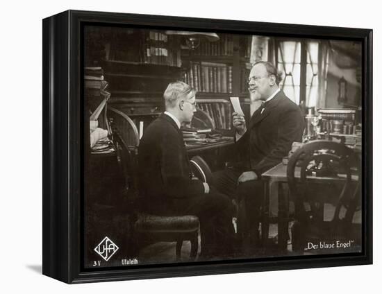Still from the Film "The Blue Angel" with Emil Jannings and Rolf Mueller, 1930-German photographer-Framed Premier Image Canvas