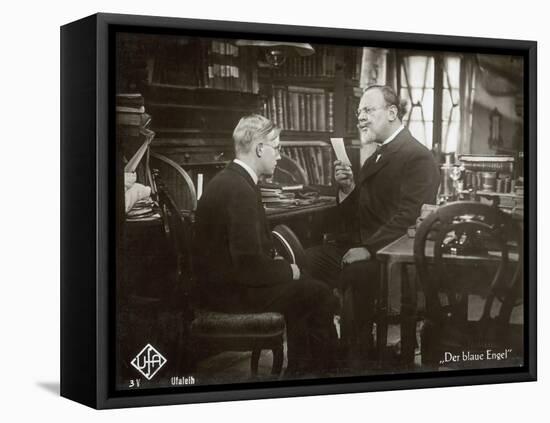 Still from the Film "The Blue Angel" with Emil Jannings and Rolf Mueller, 1930-German photographer-Framed Premier Image Canvas