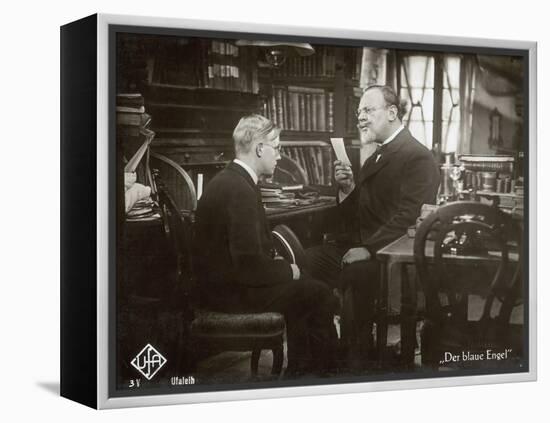 Still from the Film "The Blue Angel" with Emil Jannings and Rolf Mueller, 1930-German photographer-Framed Premier Image Canvas