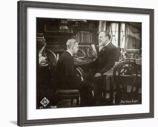 Still from the Film "The Blue Angel" with Emil Jannings and Rolf Mueller, 1930-German photographer-Framed Photographic Print