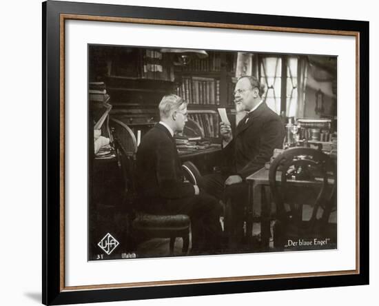 Still from the Film "The Blue Angel" with Emil Jannings and Rolf Mueller, 1930-German photographer-Framed Photographic Print