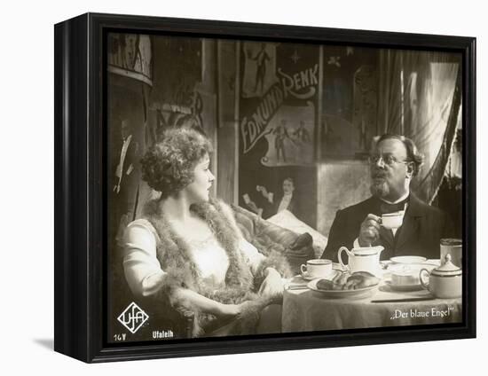 Still from the Film "The Blue Angel" with Marlene Dietrich and Emil Jannings, 1930-German photographer-Framed Premier Image Canvas