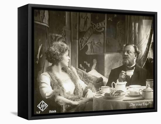 Still from the Film "The Blue Angel" with Marlene Dietrich and Emil Jannings, 1930-German photographer-Framed Premier Image Canvas