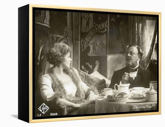 Still from the Film "The Blue Angel" with Marlene Dietrich and Emil Jannings, 1930-German photographer-Framed Premier Image Canvas