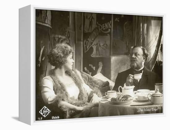 Still from the Film "The Blue Angel" with Marlene Dietrich and Emil Jannings, 1930-German photographer-Framed Premier Image Canvas