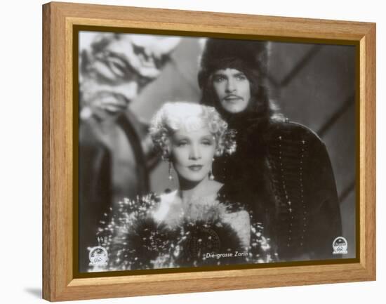 Still from the Film "The Scarlet Empress" with Marlene Dietrich and John Lodge, 1934-German photographer-Framed Premier Image Canvas