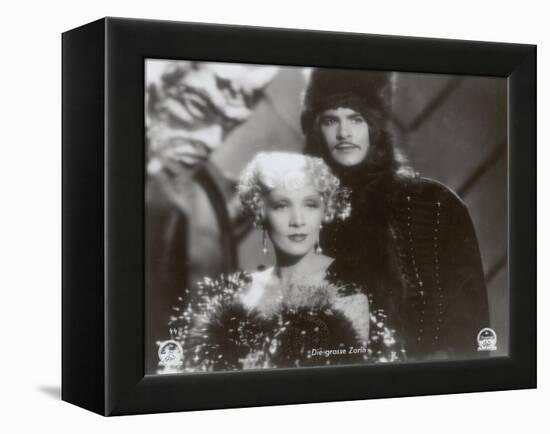 Still from the Film "The Scarlet Empress" with Marlene Dietrich and John Lodge, 1934-German photographer-Framed Premier Image Canvas