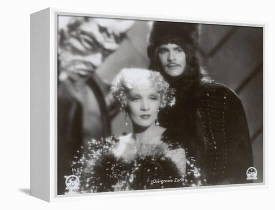 Still from the Film "The Scarlet Empress" with Marlene Dietrich and John Lodge, 1934-German photographer-Framed Premier Image Canvas