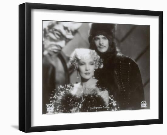 Still from the Film "The Scarlet Empress" with Marlene Dietrich and John Lodge, 1934-German photographer-Framed Photographic Print