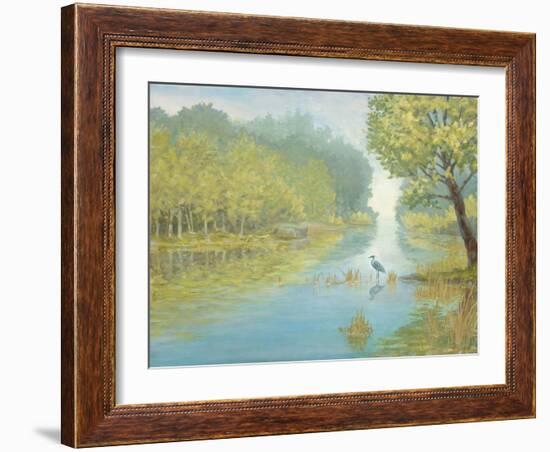 Still Heron Landscape-Arnie Fisk-Framed Art Print