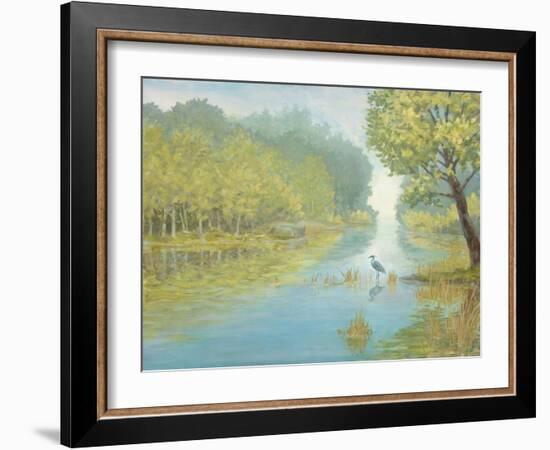 Still Heron Landscape-Arnie Fisk-Framed Art Print