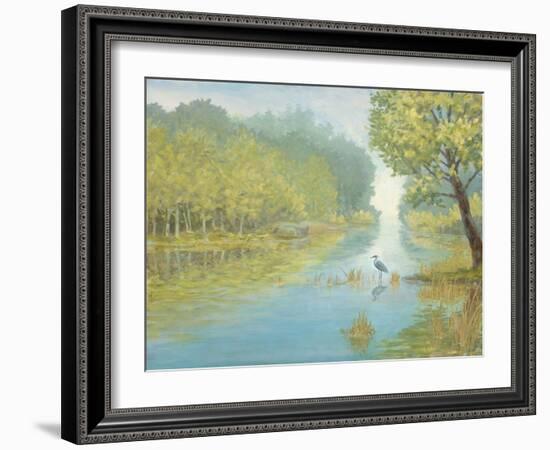 Still Heron Landscape-Arnie Fisk-Framed Art Print