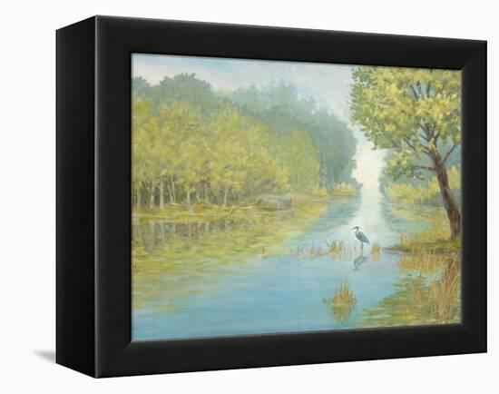 Still Heron Landscape-Arnie Fisk-Framed Stretched Canvas