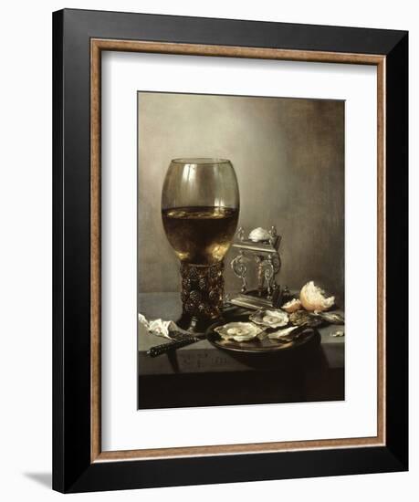 Still Life, 1643, by Pieter Claesz, 1597-1660, Netherlands, Dutch painting,-Pieter Claesz-Framed Art Print