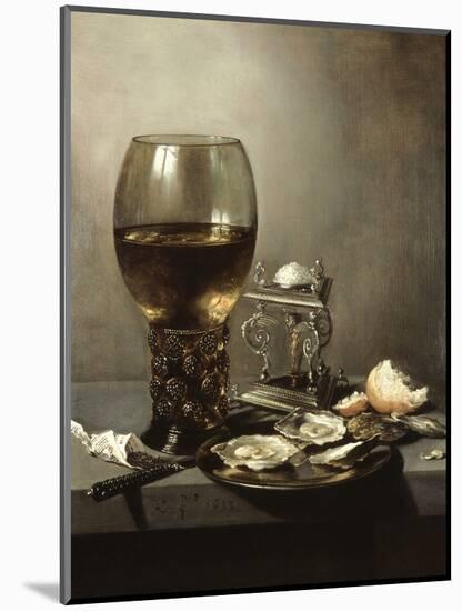 Still Life, 1643, by Pieter Claesz, 1597-1660, Netherlands, Dutch painting,-Pieter Claesz-Mounted Art Print