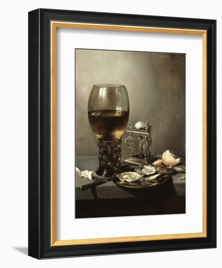 Still Life, 1643, by Pieter Claesz, 1597-1660, Netherlands, Dutch painting,-Pieter Claesz-Framed Art Print