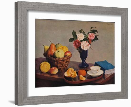 'Still Life', 1866-Henri Fantin-Latour-Framed Giclee Print