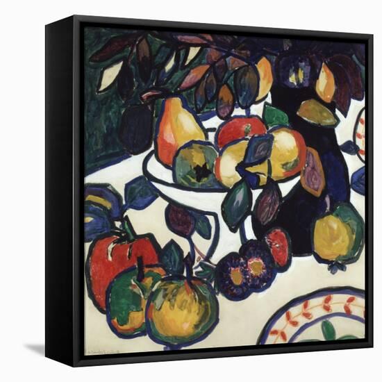 Still life. 1908 or 1910-11-Kasimir Malewitsch-Framed Premier Image Canvas