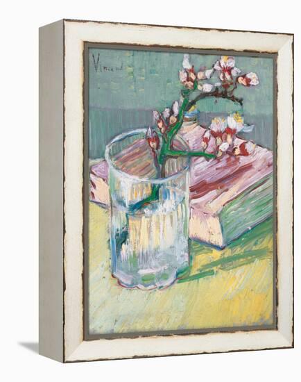 Still Life, a Flowering Almond Branch, 1888-Vincent van Gogh-Framed Premier Image Canvas