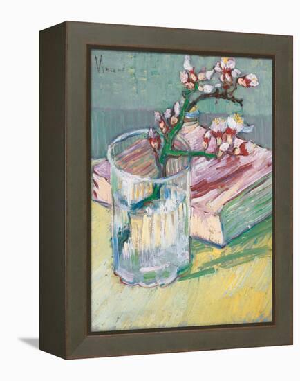 Still Life, a Flowering Almond Branch, 1888-Vincent van Gogh-Framed Premier Image Canvas