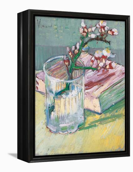 Still Life, a Flowering Almond Branch, 1888-Vincent van Gogh-Framed Premier Image Canvas