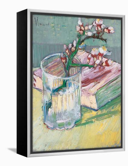 Still Life, a Flowering Almond Branch, 1888-Vincent van Gogh-Framed Premier Image Canvas