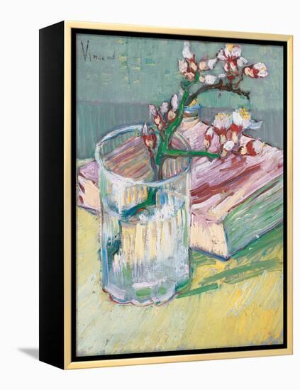 Still Life, a Flowering Almond Branch, 1888-Vincent van Gogh-Framed Premier Image Canvas