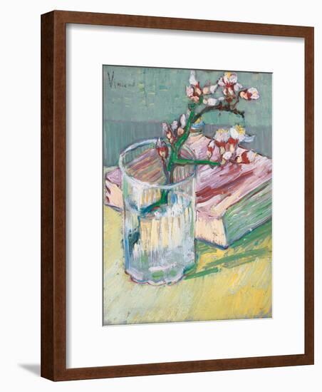 Still Life, a Flowering Almond Branch, 1888-Vincent van Gogh-Framed Giclee Print