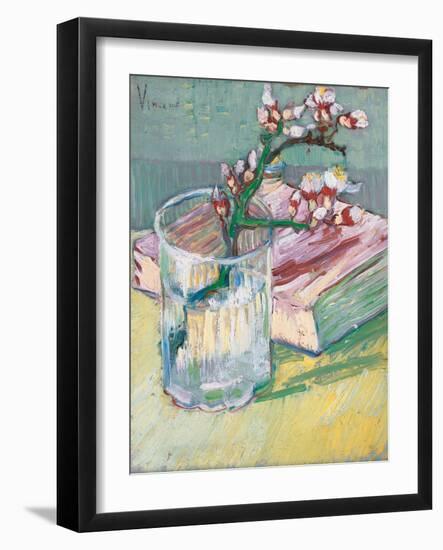 Still Life, a Flowering Almond Branch, 1888-Vincent van Gogh-Framed Giclee Print
