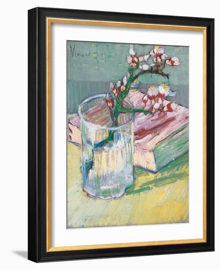 Still Life, a Flowering Almond Branch, 1888-Vincent van Gogh-Framed Giclee Print