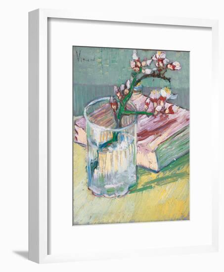 Still Life, a Flowering Almond Branch, 1888-Vincent van Gogh-Framed Giclee Print