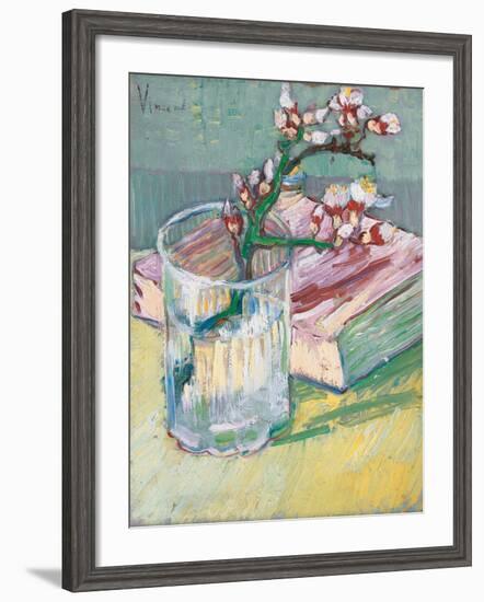 Still Life, a Flowering Almond Branch, 1888-Vincent van Gogh-Framed Giclee Print