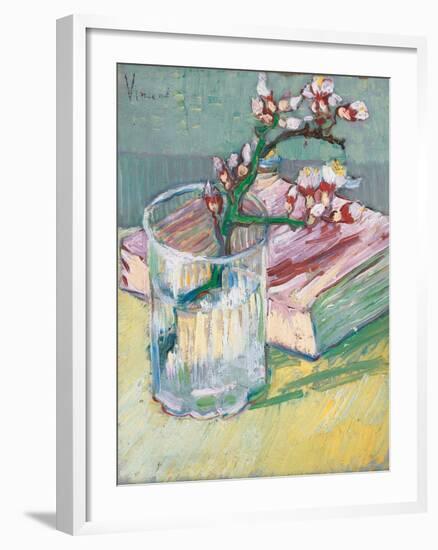 Still Life, a Flowering Almond Branch, 1888-Vincent van Gogh-Framed Giclee Print