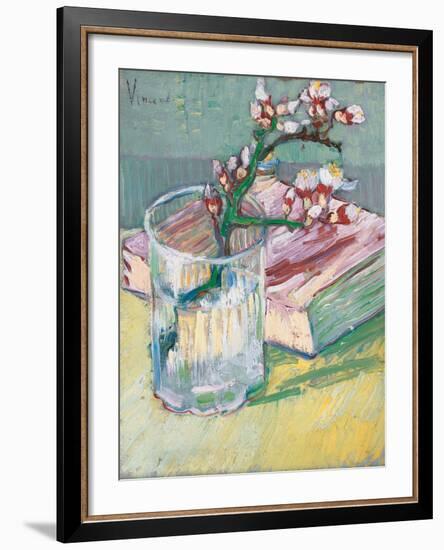 Still Life, a Flowering Almond Branch, 1888-Vincent van Gogh-Framed Giclee Print