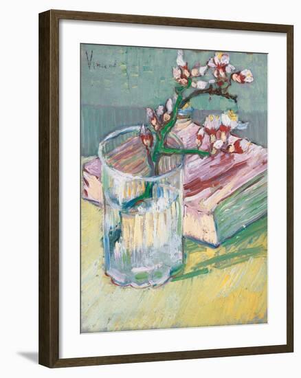 Still Life, a Flowering Almond Branch, 1888-Vincent van Gogh-Framed Giclee Print